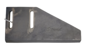 Łopata wewnętrzna żeliwo PM 75/2250 L-360 mm , M 16x55